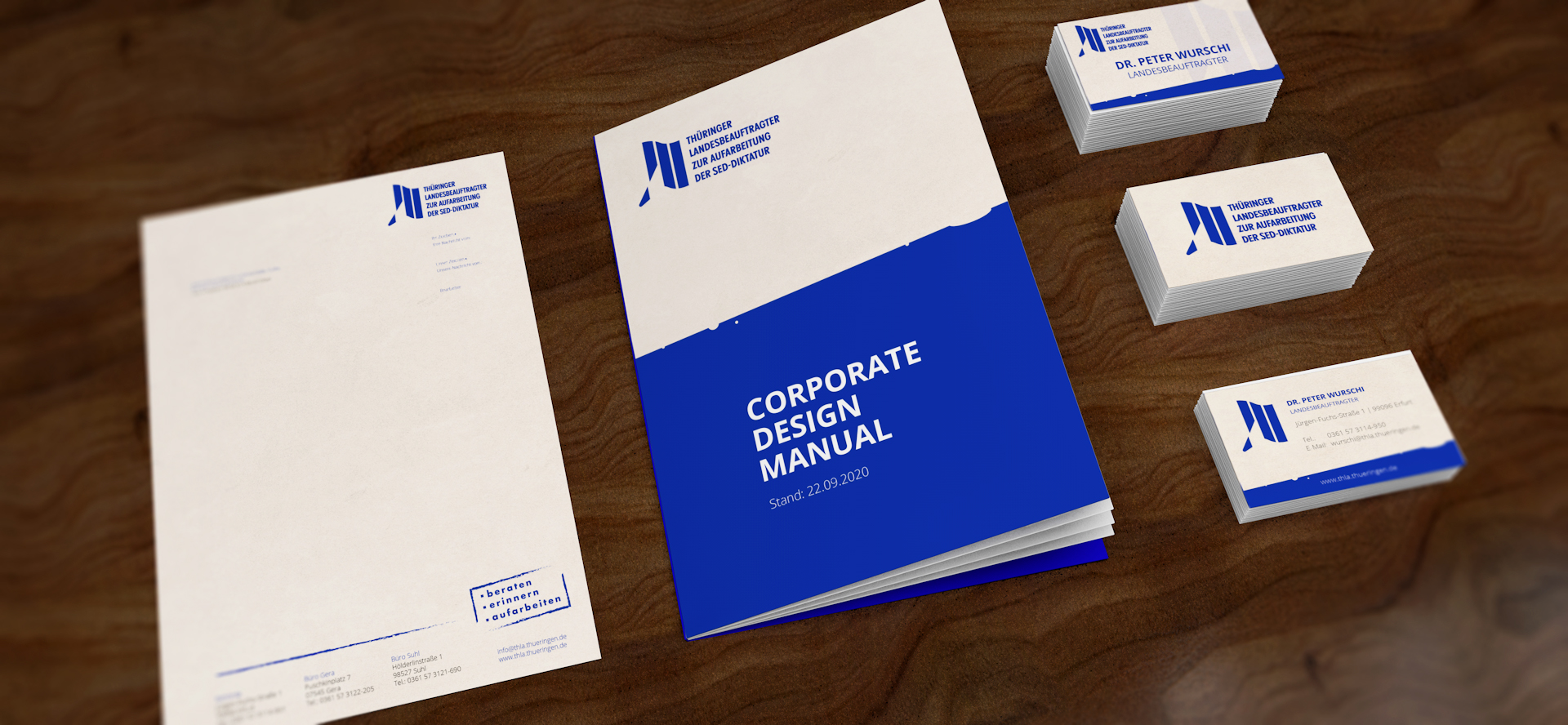 Corporate Design Thüringer Landesbeauftragter zur Aufarbeitung der SED-Diktatur