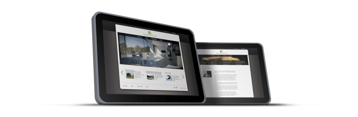 Die neue Online Präsenz der Trautwein Architekten kann sich sehen lassen