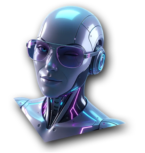 Moderner KI-Roboter mit Brille – Symbol für professionelle KI-Beratung