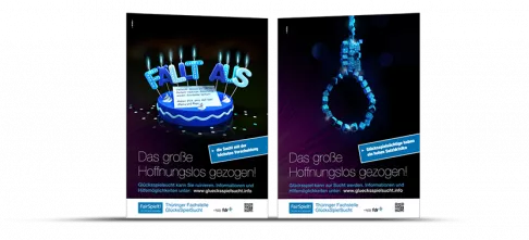 Plakatkampagne Glücksspielsucht Plakatkampagne Glücksspielsucht