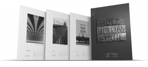 Layout & Produktion für den Jahreskalender der Setzpfandt Architekten aus Weimar