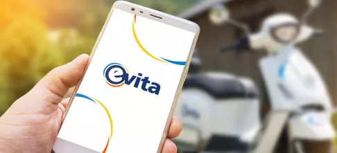 Das E-Roller-Sharing des Jenaer Nahverkehrs