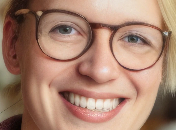 Detailansicht der dritten Person auf dem von Adobes Generative AI generierten Bild Detailansicht der dritten Person auf dem von Adobes Generative AI generierten Bild