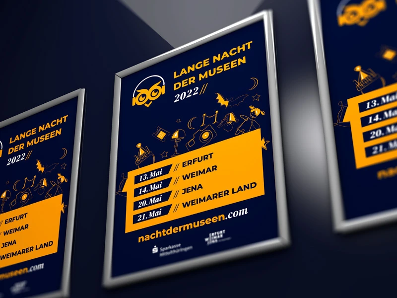 Plakate Lange Nacht der Museen