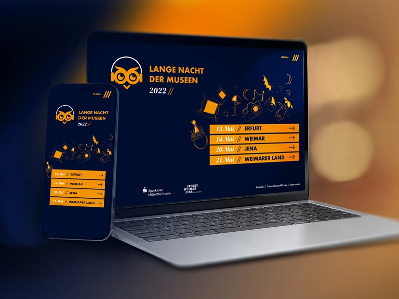 Website Lange Nacht der Museen