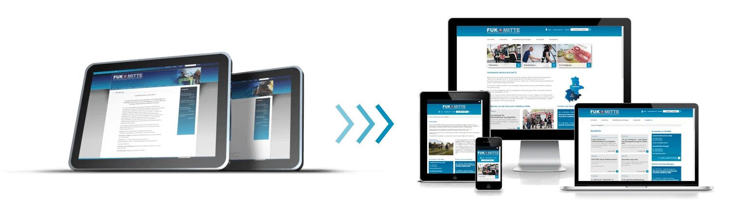 Relaunch der Website FUK-Mitte - Vor- und Nach dem Relaunch Relaunch der Website FUK-Mitte - Vor- und Nach dem Relaunch