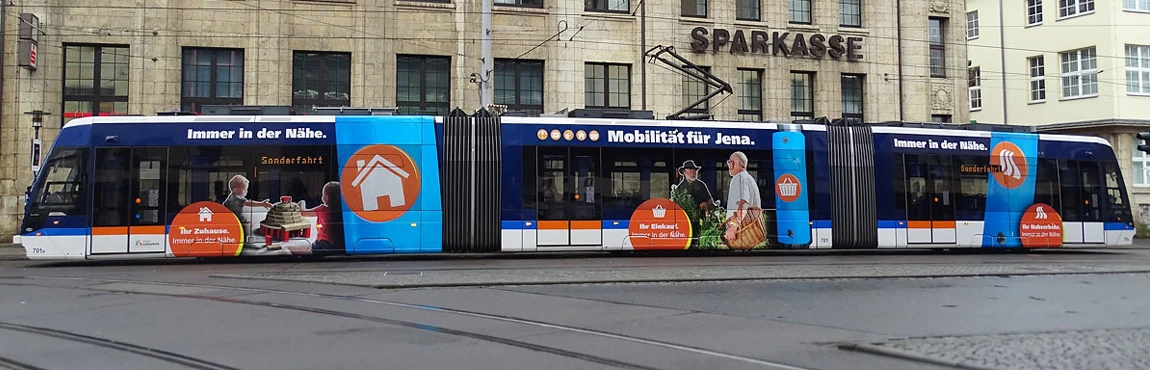 Immer in der Nähe – Jenaer Nahverkehr und kartinka starten mit neuer Kampagne Immer in der Nähe – Jenaer Nahverkehr und kartinka starten mit neuer Kampagne