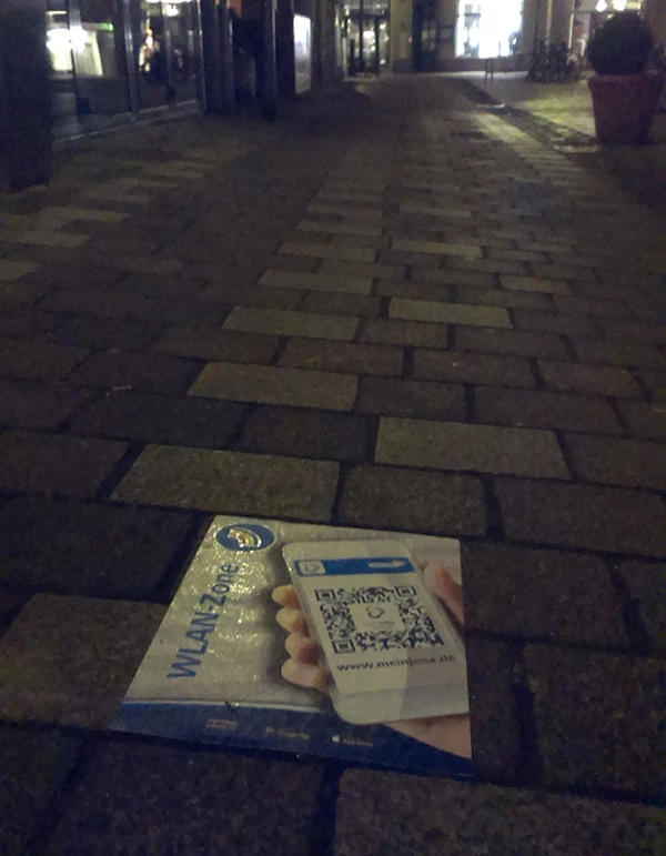 Guerilla-Marketing - Außergewöhnliche Werbung für die Markteinführung der MeinJena App Guerilla-Marketing - Außergewöhnliche Werbung für die Markteinführung der MeinJena App