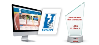 Mit Web-Relaunch von kartinka auf der Überholspur: LTV Erfurt gewinnt LSB-Medienpreis 2017