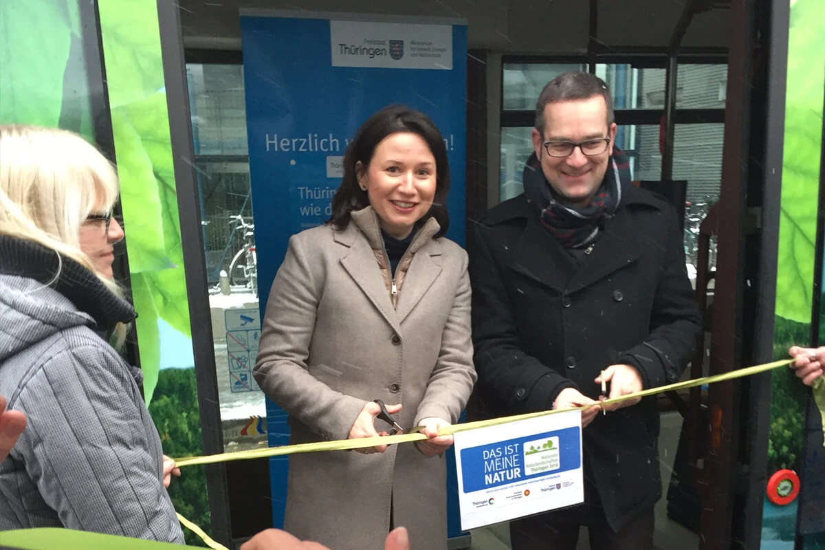 Einweihung der Themenjahr - Straßenbahn in Jena