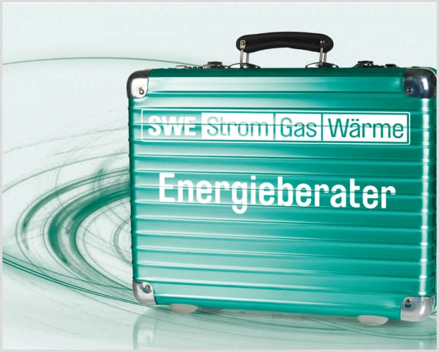 Der Koffer dient als Key Visual der SWE Werbekampagne Der Koffer dient als Key Visual der SWE Werbekampagne