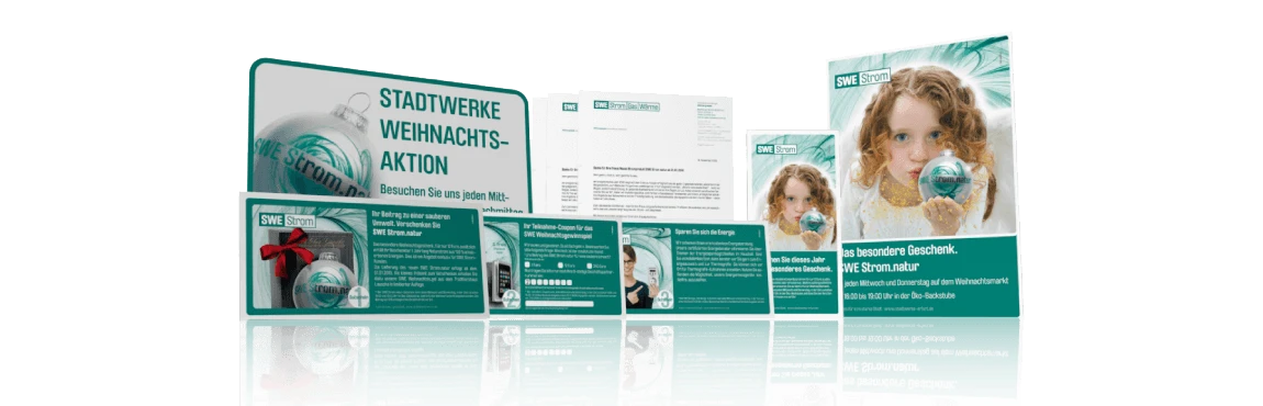 Gestaltung für die neue Kampagne der SWE Energie GmbH Gestaltung für die neue Kampagne der SWE Energie GmbH
