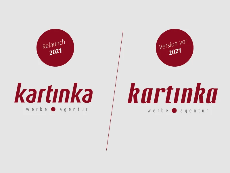 Kartinka Logo vorher/nachher Kartinka Logo vorher/nachher