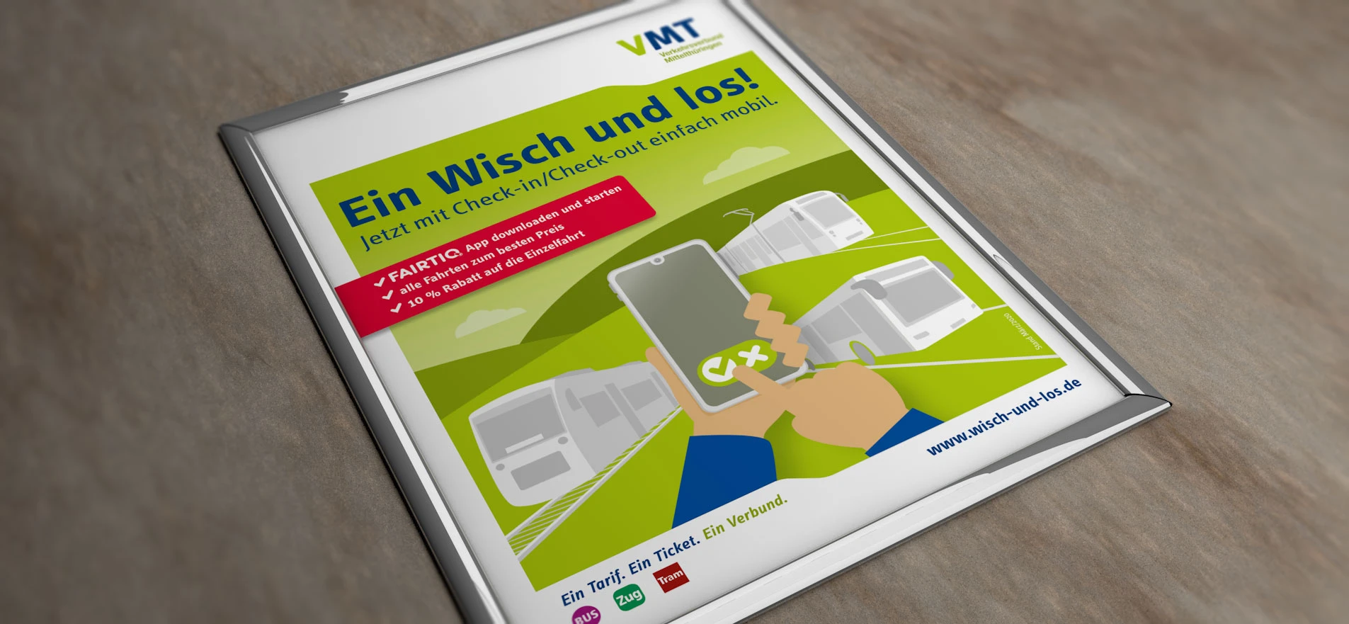 Ein Wisch und los! Ein Wisch und los!